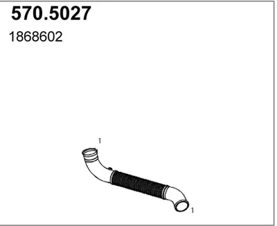 Tubo de escape ASSO 570.5027