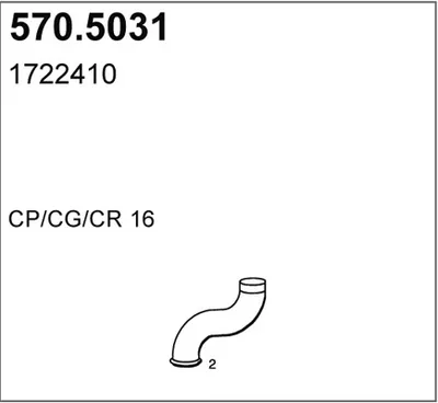 Tubo de escape ASSO 570.5031
