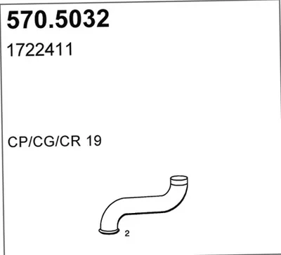 Tubo de escape ASSO 570.5032
