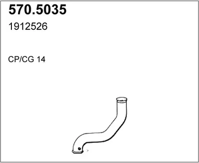 Tubo de escape ASSO 570.5035