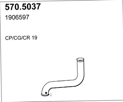 Tubo de escape ASSO 570.5037