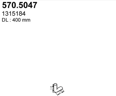 Tubo de escape ASSO 570.5047
