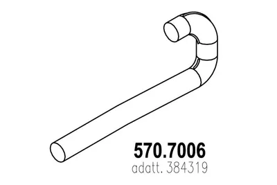 Tubo de escape ASSO 570.7006