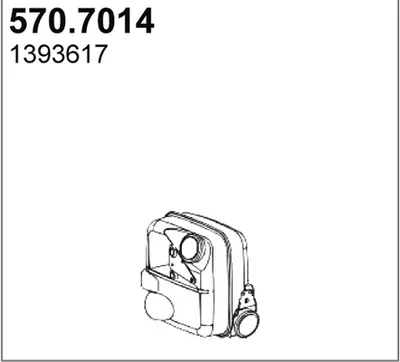 Silenciador central/posterior ASSO 570.7014