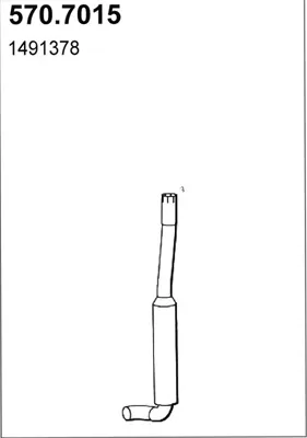Silenciador central/posterior ASSO 570.7015
