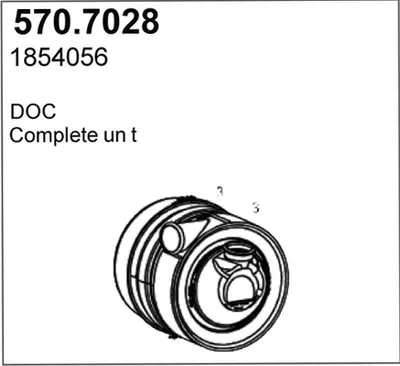 Silenciador central/posterior ASSO 570.7028