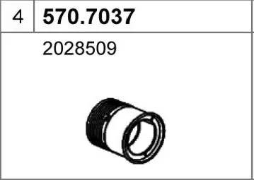 Silenciador central/posterior ASSO 570.7037