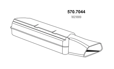 Silenciador posterior ASSO 570.7044