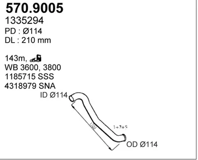 Tubo de escape ASSO 570.9005
