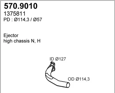 Tubo de escape ASSO 570.9010
