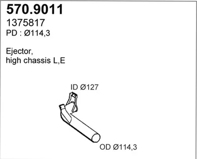 Tubo de escape ASSO 570.9011