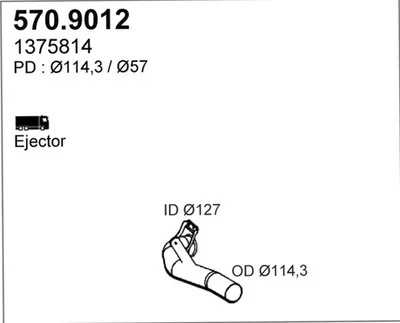 Tubo de escape ASSO 570.9012