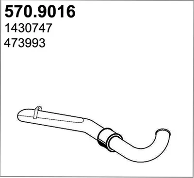 Tubo de escape ASSO 570.9016