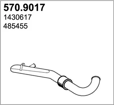 Tubo de escape ASSO 570.9017