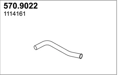 Tubo de escape ASSO 570.9022
