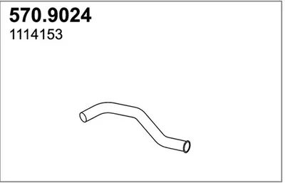 Tubo de escape ASSO 570.9024