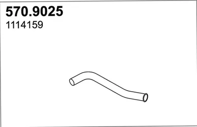 Tubo de escape ASSO 570.9025