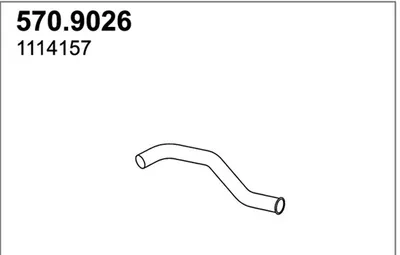 Tubo de escape ASSO 570.9026
