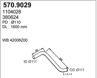 Tubo de escape ASSO 570.9029