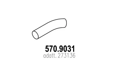 Tubo de escape ASSO 570.9031