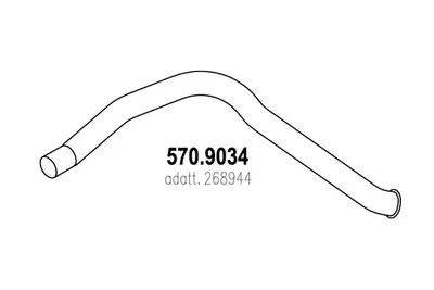 Tubo de escape ASSO 570.9034