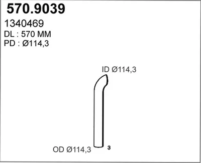Tubo de escape ASSO 570.9039