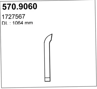 Tubo de escape ASSO 570.9060