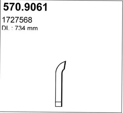 Tubo de escape ASSO 570.9061