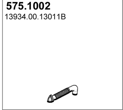 Tubo de escape ASSO 575.1002