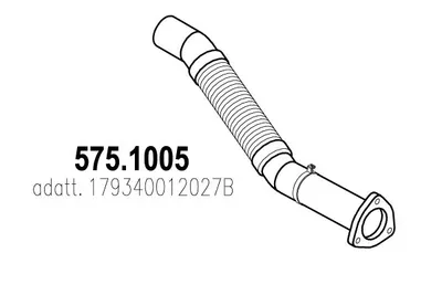 Tubo de escape ASSO 575.1005