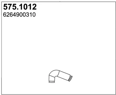 Tubo de escape ASSO 575.1012