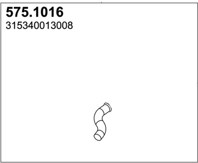 Tubo de escape ASSO 575.1016