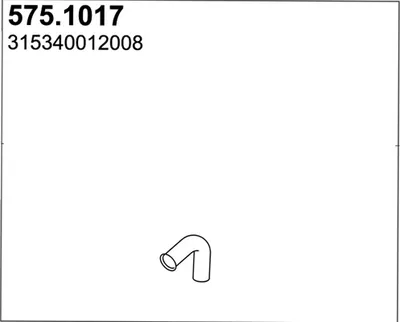 Tubo de escape ASSO 575.1017