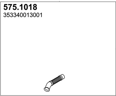 Tubo de escape ASSO 575.1018