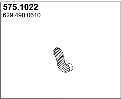 Tubo de escape ASSO 575.1022