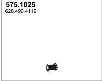 Tubo de escape ASSO 575.1026