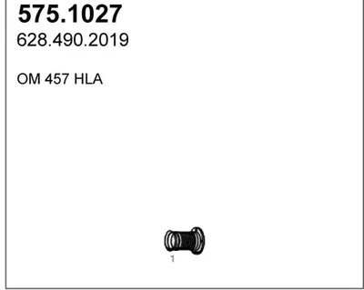 Tubo de escape ASSO 575.1027