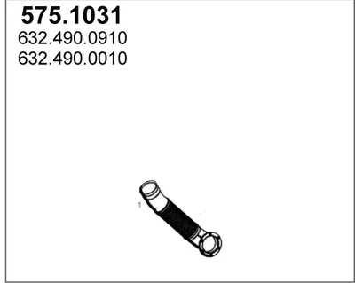 Tubo de escape ASSO 575.1031