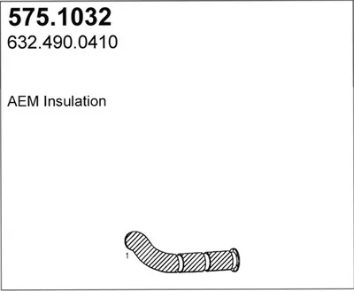 Tubo de escape ASSO 575.1032