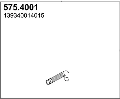 Unión flexible, escape ASSO 575.4001