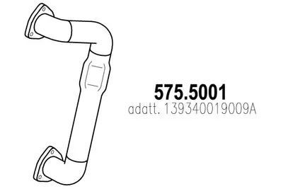 Tubo de escape ASSO 575.5001