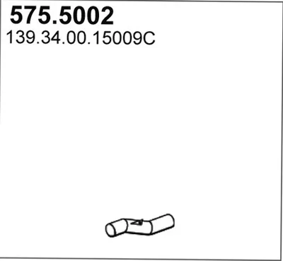 Tubo de escape ASSO 575.5002