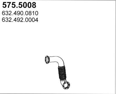 Tubo de escape ASSO 575.5008