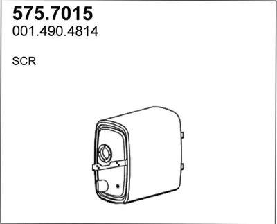 Silenciador central/posterior ASSO 575.7015
