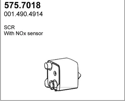 Silenciador central/posterior ASSO 575.7018
