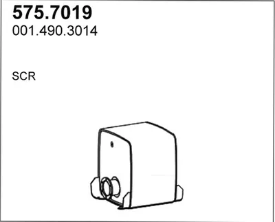 Silenciador central/posterior ASSO 575.7019