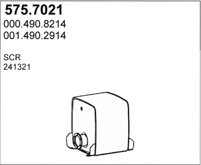 Silenciador central/posterior ASSO 575.7021