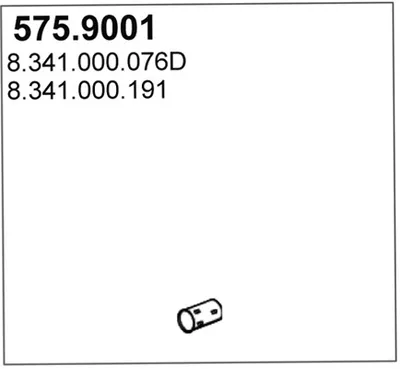Tubo de escape ASSO 575.9001