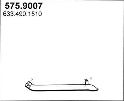 Tubo de escape ASSO 575.9007