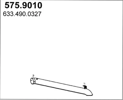 Tubo de escape ASSO 575.9010